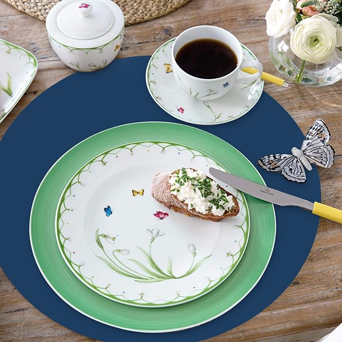 50 Pieces Navy Blue Paper Place Mats Blue Round Disposable Table Mats - Image 3