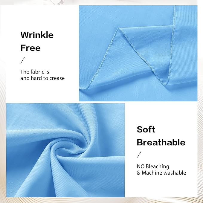 VOK Blue Wedding Arch Draping Fabric Chiffon Fabric, 29in x 18Ft 2 Panels Sheer - Image 4