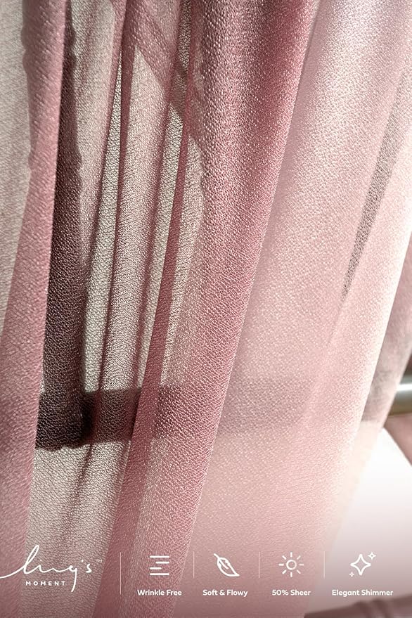 Ling's moment Wedding Chair Sashes Cover Aisle Decorations Draping Fabric - Image 2
