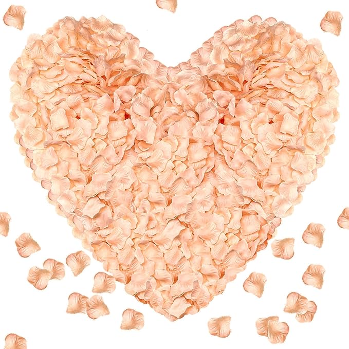 1000Pieces Rose Petals, Artificial Flower Petals Fake Rose Petals by Pyrrhiax
