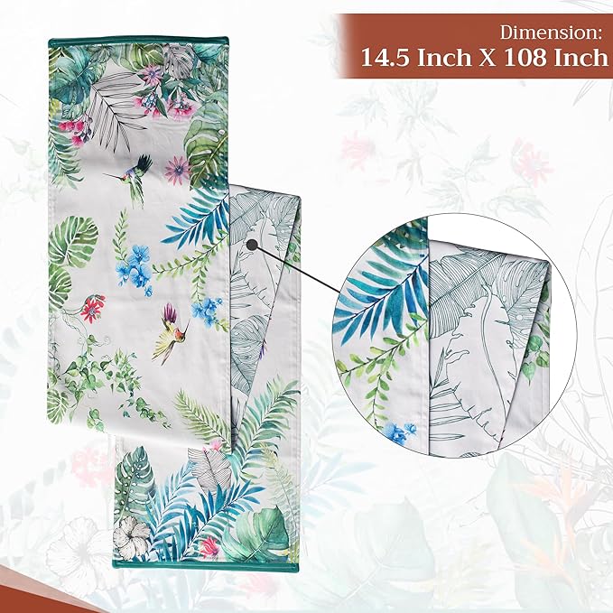 Maison d' Hermine Table Runner 100% Cotton Double Layer Table Runners 108 - Image 4