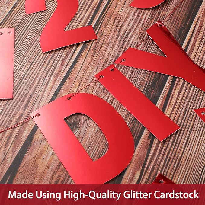 TaoBary 112 Pcs DIY Letter Kit Glitter Customizable Banner Letters Include 107 - Image 4
