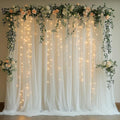 White Tulle Backdrop Curtain by Unknown