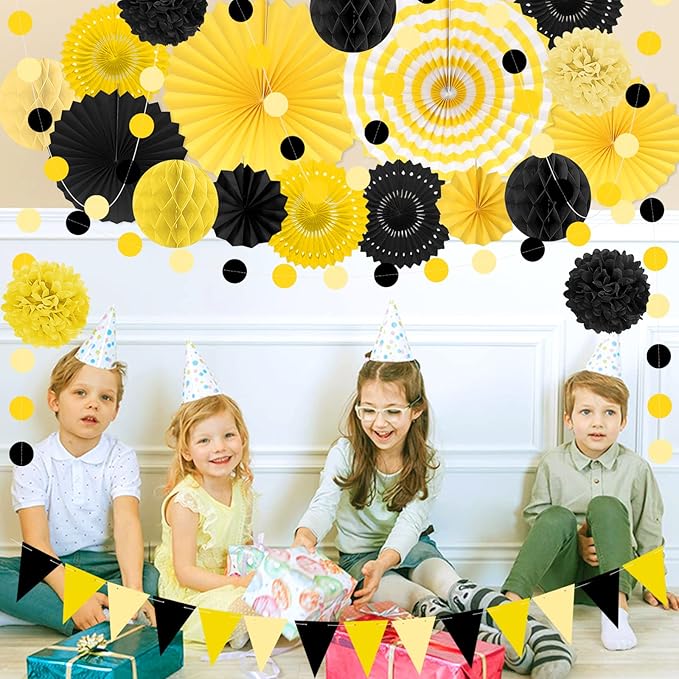 Black and Yellow Party Decorations, Bridal Shower, Baby Showers - Image 6