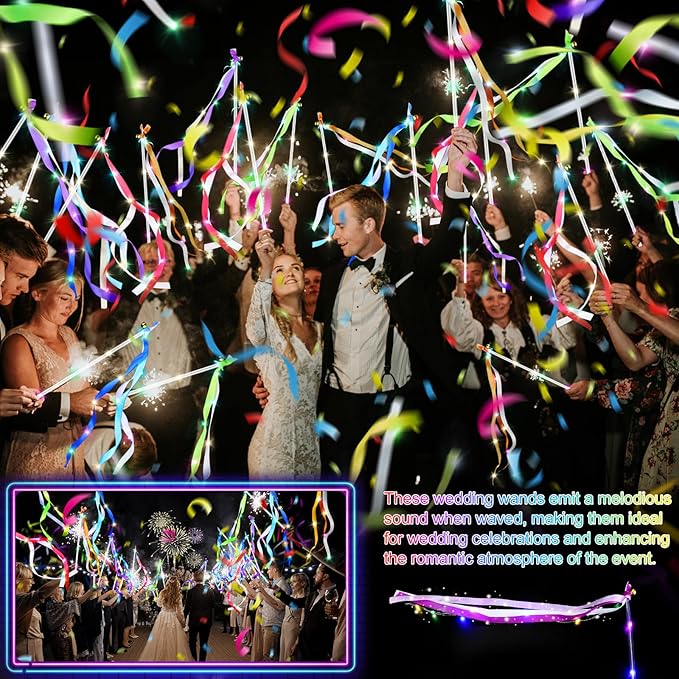 42 PCS Light Up Wands for Wedding, Wedding Favors - Image 6
