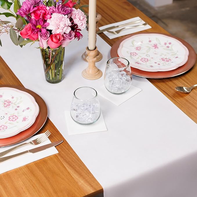 American Homestead Paper Table Runner Roll - 78 ft. Disposable Linen-Like Table - Image 2
