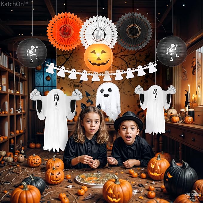 KatchOn, Hanging Ghosts Halloween Decor - Image 6