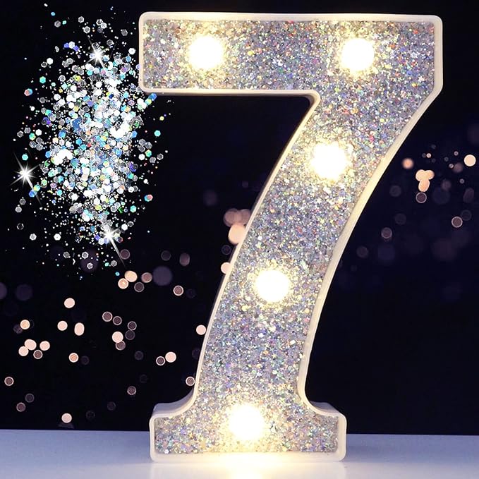 Pooqla Marquee Light up Numbers, Lighted Numbers by Pooqla