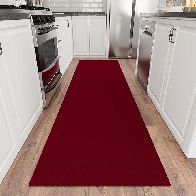 Sweet Home Stores SH Non-Slip Solid Rubberback Indoor Runner Rug - Image 9