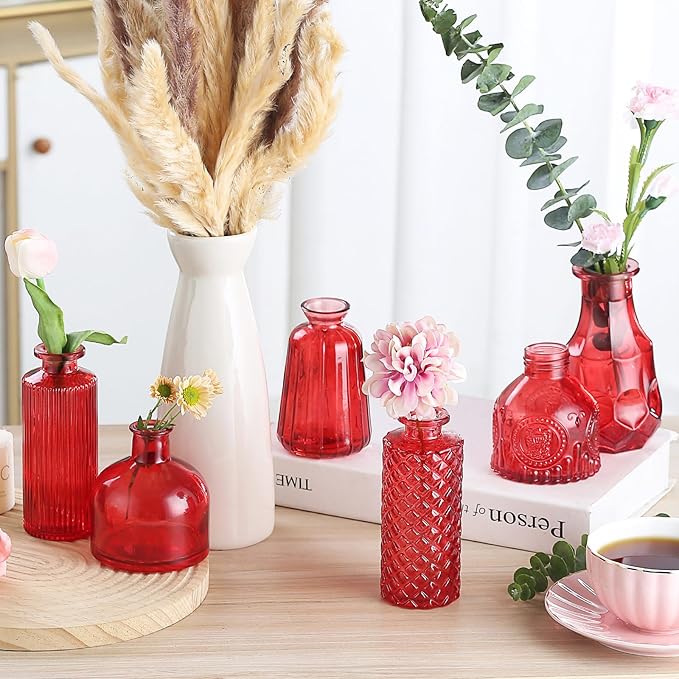 Bud Vases 15 Pcs for Centerpieces Wedding, Flower Vases in Bulk for Rustic Home - Image 6