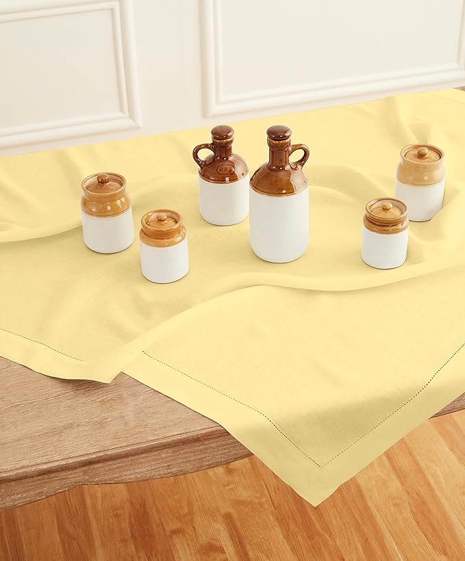 Solino Home Square Linen Tablecloth 52 x 52 Inch - Image 2