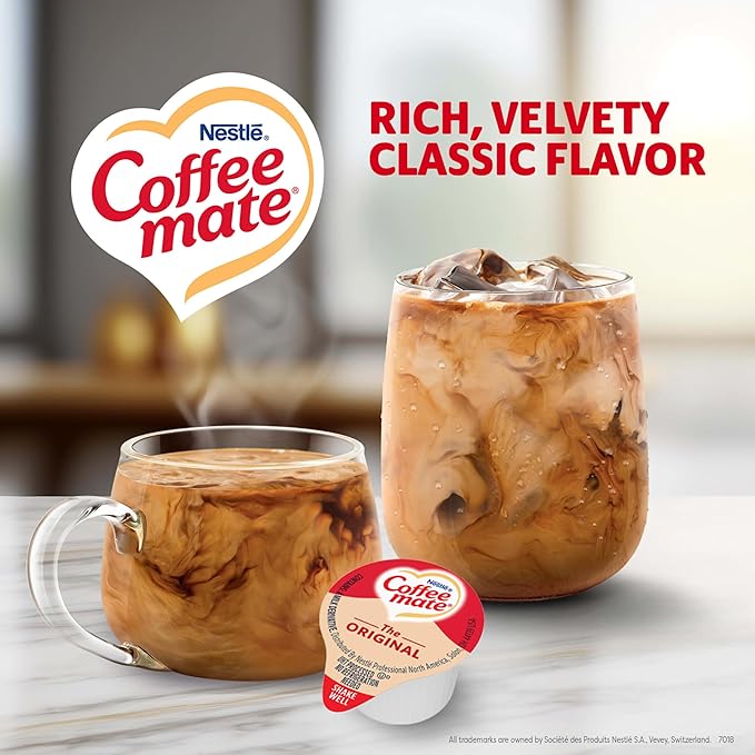 Nestle Coffee mate Coffee Creamer, Liquid Creamer Singles, Non Dairy, No - Image 2