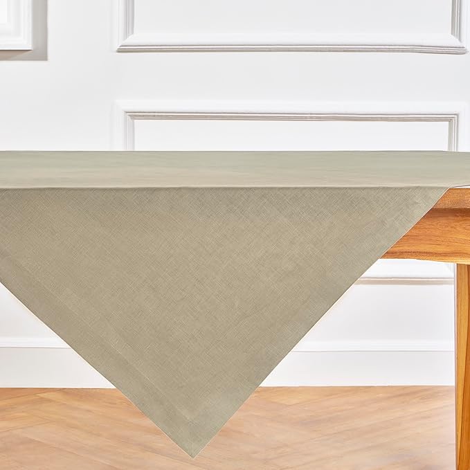 Solino Home Linen Square Tablecloth 52 x 52 Inch - Image 5