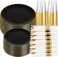 KIRE 350 PCS Plastic Dinnerware Set by KIRE