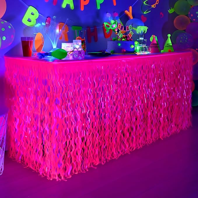 Mega-L Glow in The Dark Party Supplies, 2 Pack Neon Party Decorations by Mega-Loopolis