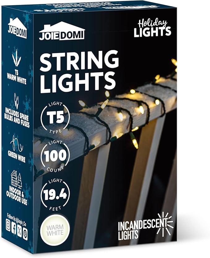 Joiedomi Clear Christmas String Lights Indoor, 19.4 FT Lighting Decor - Image 9