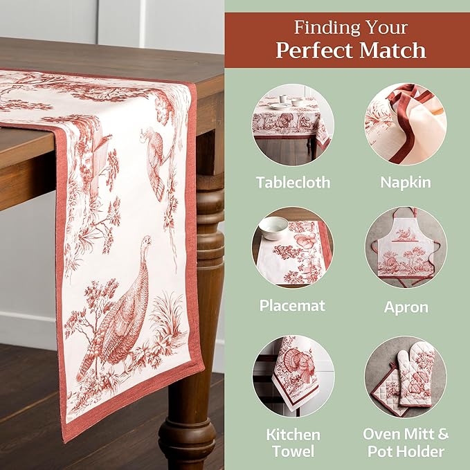 Maison d' Hermine Table Runner 100% Cotton Double Layer Table Runners 72 inches - Image 5