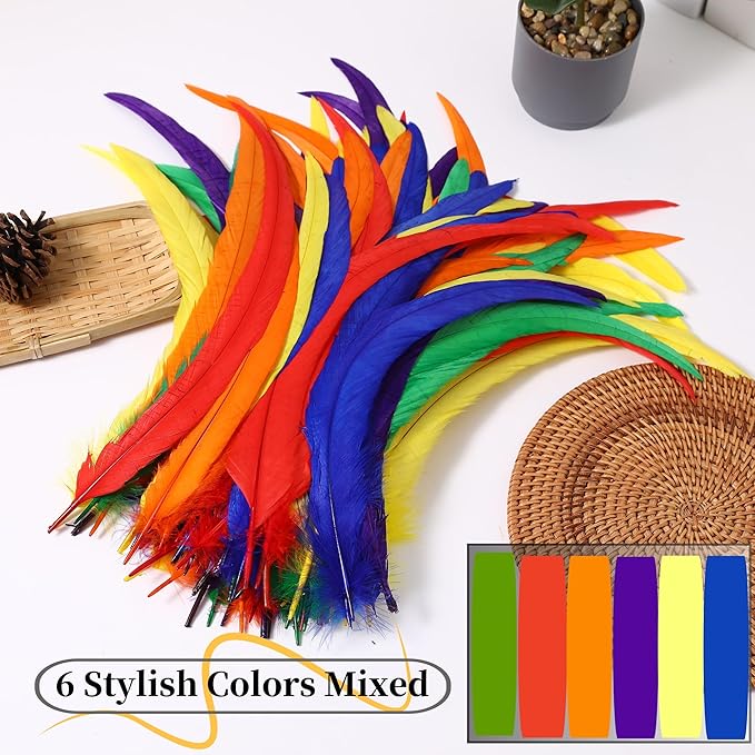 Holmgren Colorful Rooster Tail Feathers - Image 7