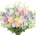 AmyHomie 6 Bundles Wildflowers Fake Daisy Outdoor Artificial Flowers UV by AmyHomie