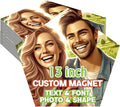 KETABAO – 13" Create Your Own Custom Refrigerator and Car Pentagon Photo Magnets by KETABAOMotorcycleParts