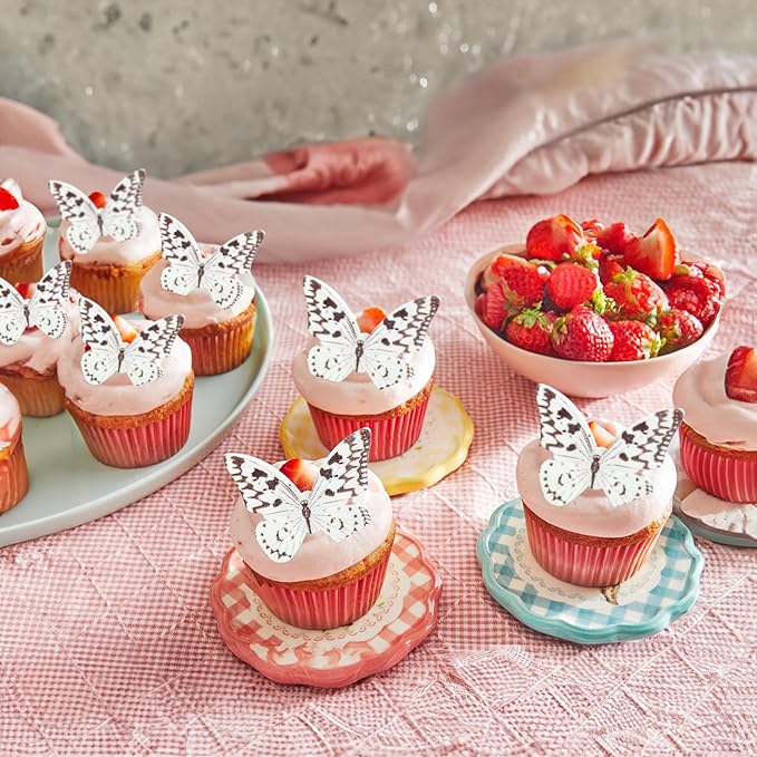 Ephlyn 48Pcs Edible Wafer Paper Butterflies - Image 8