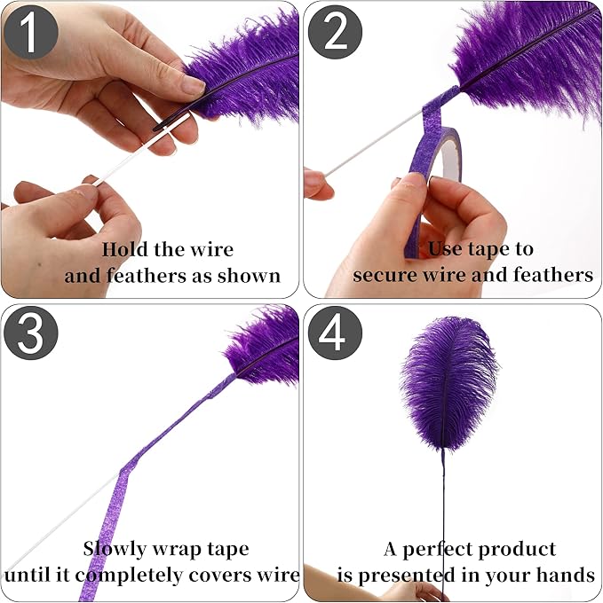 Holmgren Purple Large Ostrich Feather - Image 4