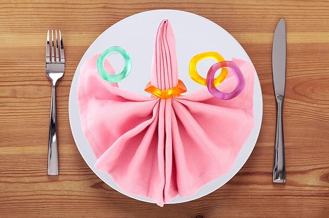 Epoxy Resin Spring Napkin Rings Set of 12 - Image 6