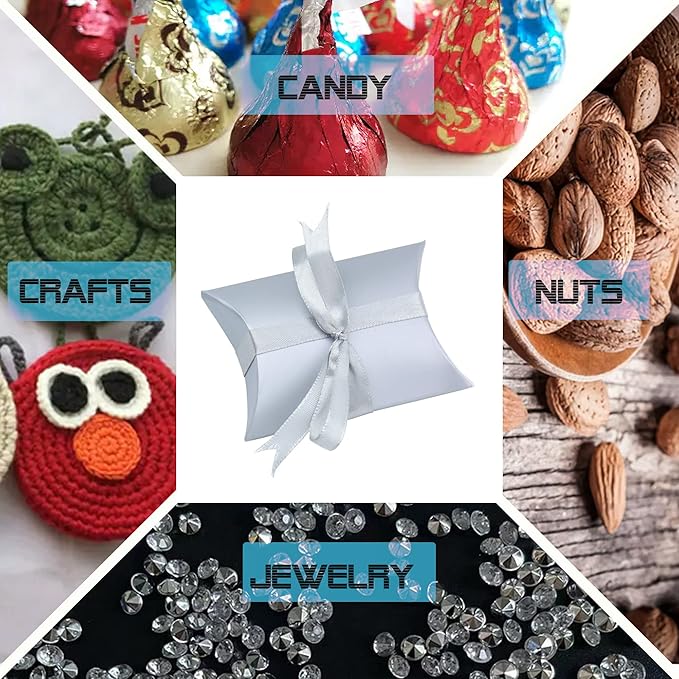 Aokbean 100 Pack Mini Pillow Candy Box Small Gift Boxes - Image 2
