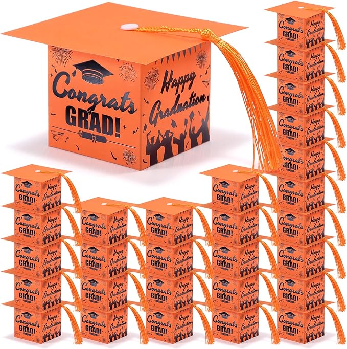 COTOPHER 36 Pack Mini Graduation Cap Gift Boxes by COTOPHER
