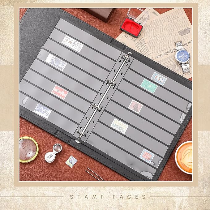 Lewtemi Stamp Collecting Albums Set Stamp Collection Book Include 20 Pages - Image 6