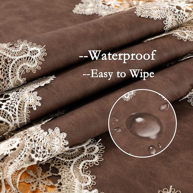 Vintage Lace Dining Table Runner, 120 Inches Floral Coffee Table Runners - Image 4