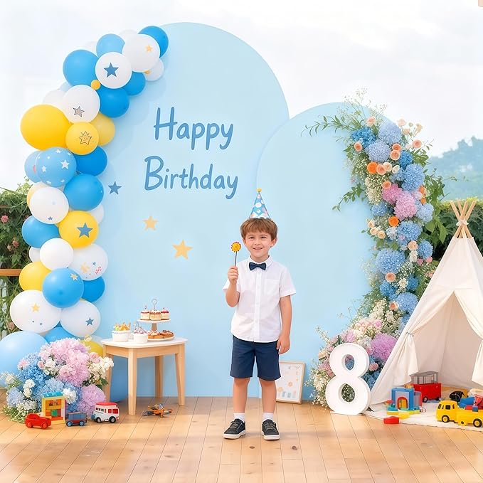6FT Blue Arch Backdrop Cover - Image 3