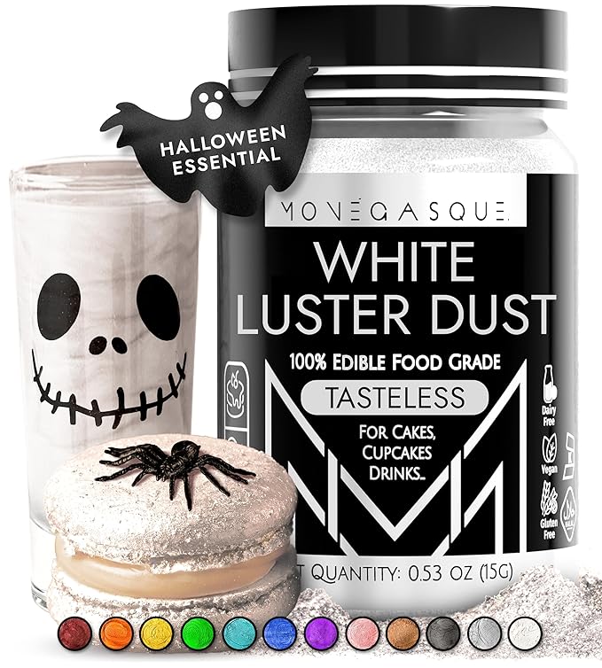 MONÉGASQUE White Edible Glitter by MON%C3%89GASQUE