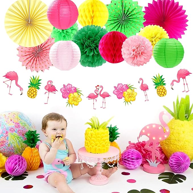 Hawaiian Luau Birthday Party-Decorations Supplies - Image 6