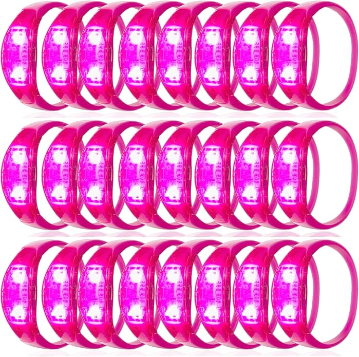 100 Pcs LED Bracelets Sound Activated by Dhseinat