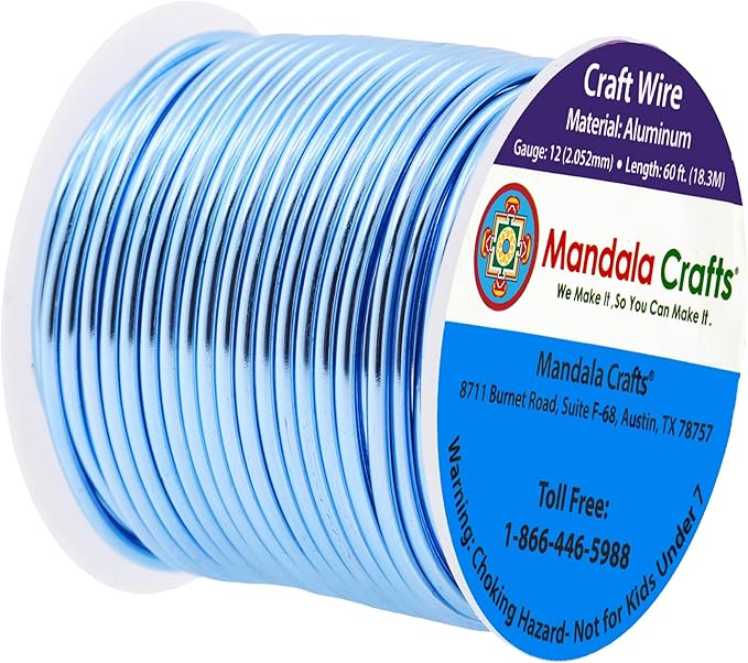 Mandala Crafts 12 Gauge Anodized Aluminum Craft Wire - Image 2