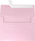 LUXPaper A7 Invitation Envelopes | Peel & Press | 5 1/4" x 7 1/4" | Rose Quartz by LUXPaper