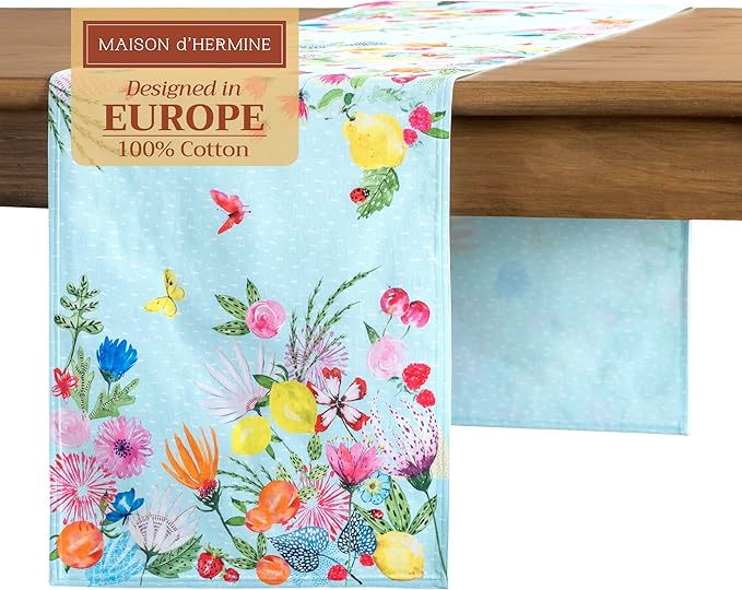 Maison d' Hermine Table Runner 100% Cotton Double Layer Table Runners 108 by MaisondHermine