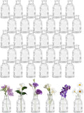 Glass Bud Vases Set of 36, Small Flower Vase in Bulk, Modern Wedding Reception by VIVIRENOIR