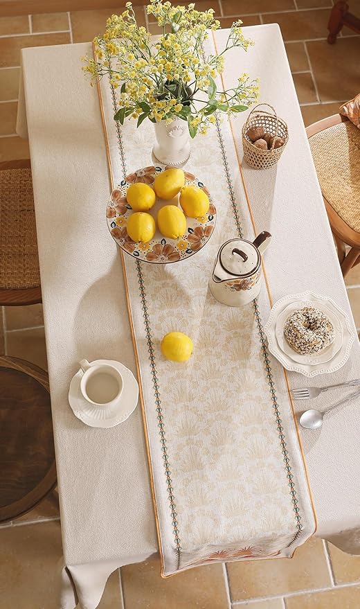 patdrea Designer Tropical Linen Table Runner 87 Inch Long, Decoration - Image 6