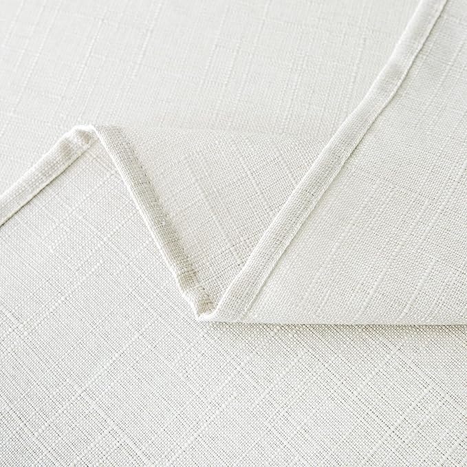 NLMUVW White Linen Tablecloth 84 Inch - Image 5