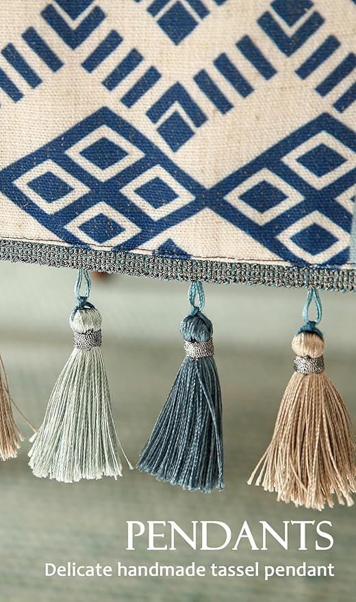 Chinoiserie Blue Stripe Table Runner - Image 5