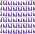 6P Purple Foil Fringe Metallic Tassel Streamers Banner Tassel Garland by HYSILLA