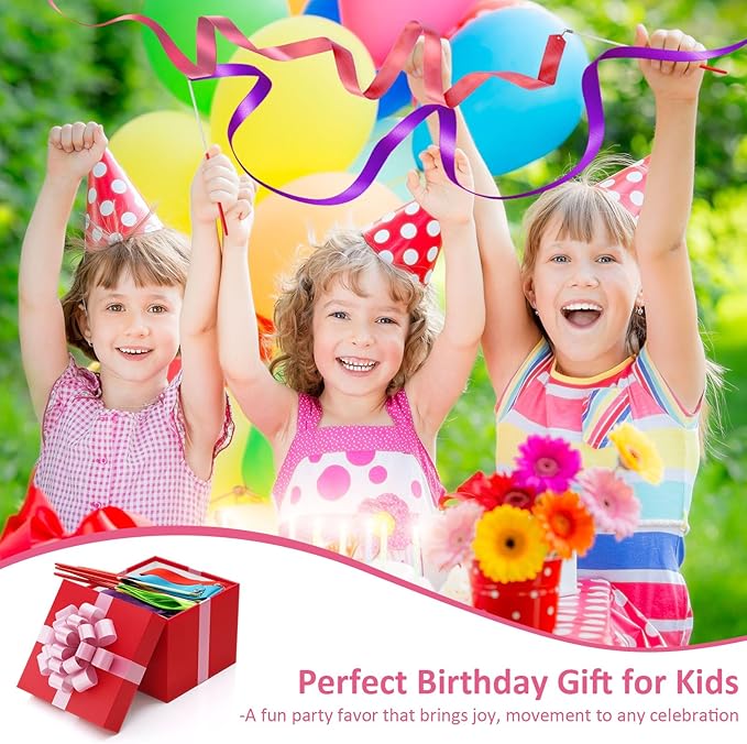 12 Pack Dance Ribbons for Kids, Dance Class, Birthday Party, Gymnastics - Image 5