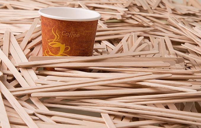 Makerstep Birch Wood Coffee Stirrers, 7 Inch Coffee Stir Sticks Eco-friendly - Image 9