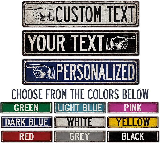 Custom Sign Customizable Sign Directional Sign This Way Sign - Image 2