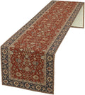 Boho Floral Vintage Red Blue Table Runner, Retro Flower Rustic Country by Unknown