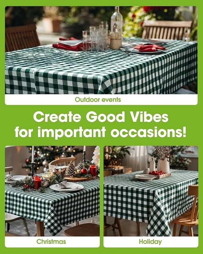 Pureegg Plastic Table Cloth Disposable 10 Pack, 54 x 108 Inch Table Cloths - Image 4