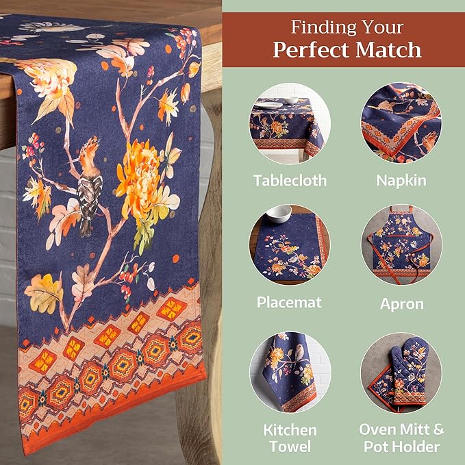 Maison d' Hermine Table Runner 100% Cotton Double Layer Table Runners 72 inches - Image 5