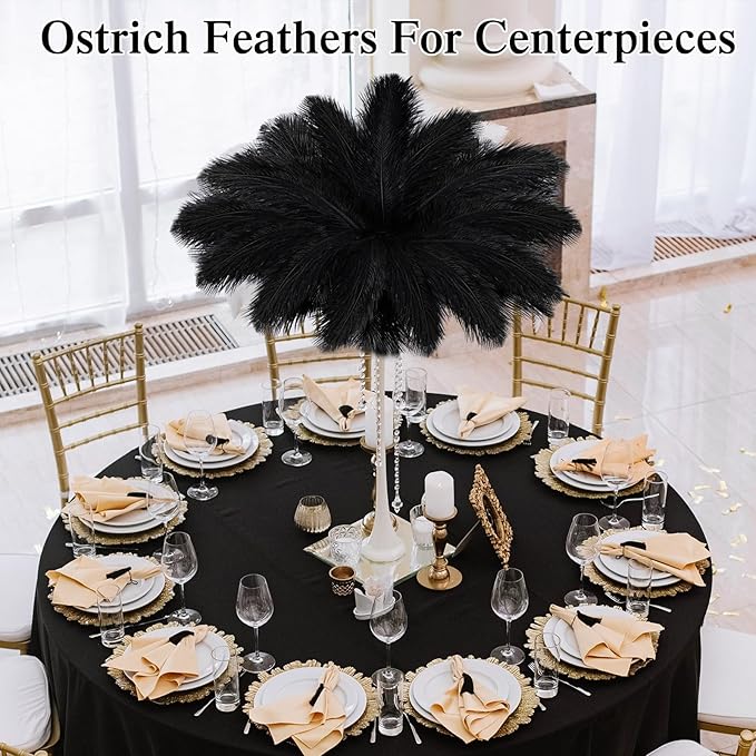 Crowye 100 Pcs Ostrich Feathers Bulk - Image 3
